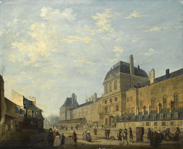 painting of a street in Paris