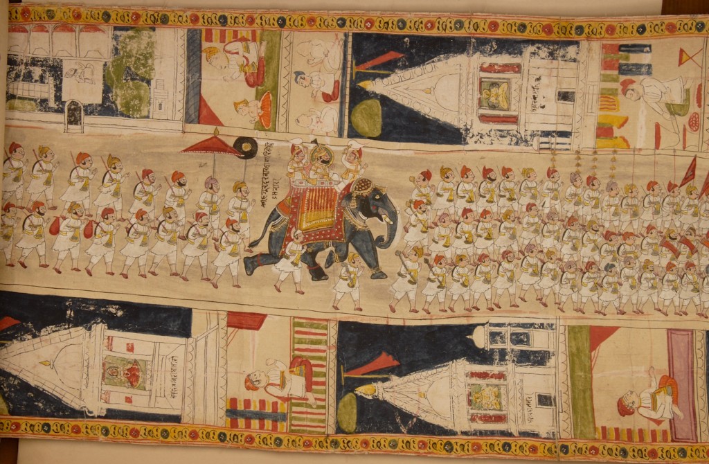 Fig. 14. Procession of Udaipur ruler Jawan Singh. Detail of Fig. 1.