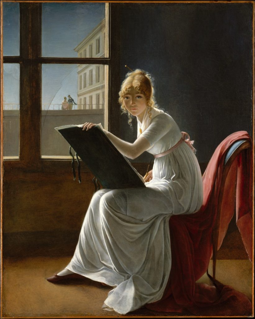 Fig. 1. Marie Denise Villers, Charlotte du Val d’Ognes, 1801. Oil on canvas, 161.3 x 128.6cm. Metropolitan Museum of Art, New York. Mr and Mrs Isaac D. Fletcher Collection, Bequest of Isaac D. Fletcher, 1917. 17.120.204. Image courtesy of Metropolitan Museum of Art, New York, www.metmuseum.org.