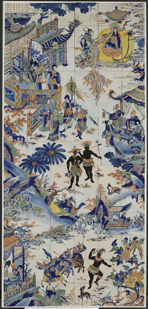 Fig. 3 Tile Panel with a Chinese Landscape, anonymous, 1690-1730, tin-glazed ceramic, Amsterdam, Rijksmuseum, inv. no. BK-NM-12400-443. Image source: Rijksmuseum, Amsterdam.