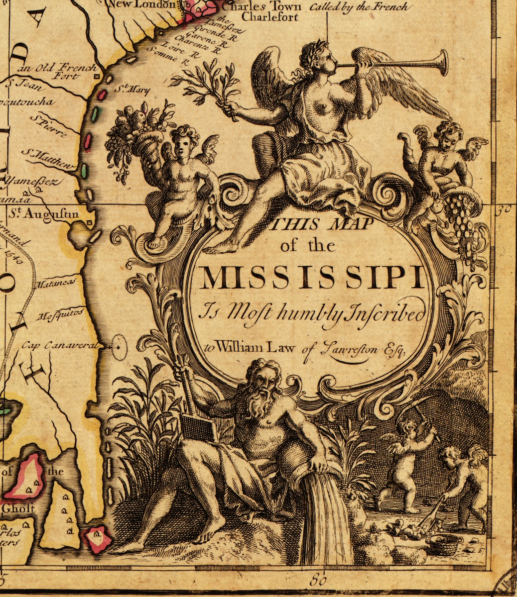 LOUISIANA BY DE RIVIER MISSISIPPI  Louisiana, Mississippi River, John Law