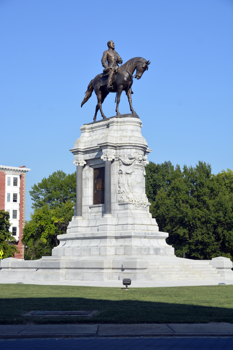 Postcard Confederate Statue Jefferson Davis Monument Avenue Richmond Virginia 
